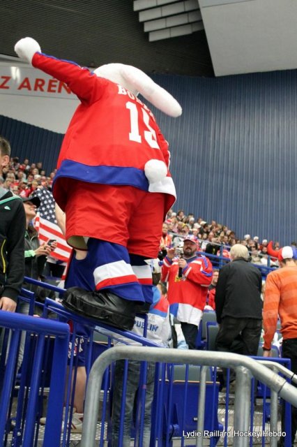 Photo hockey match United States of America - Denmark le 08/05/2015