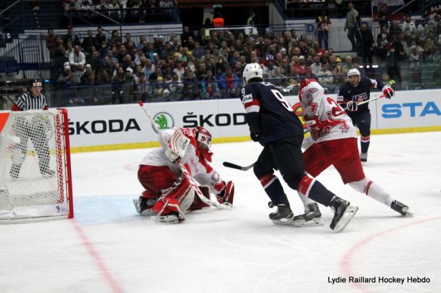 Photo hockey match United States of America - Denmark le 08/05/2015