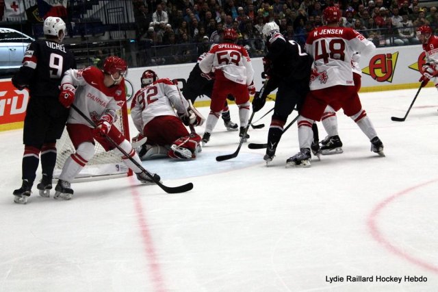 Photo hockey match United States of America - Denmark le 08/05/2015