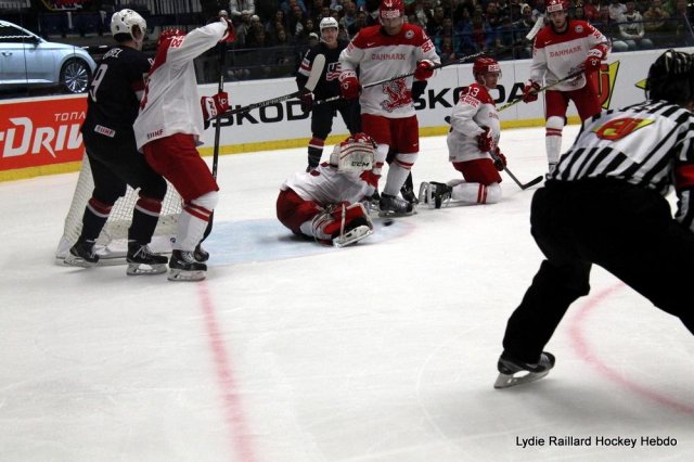 Photo hockey match United States of America - Denmark le 08/05/2015