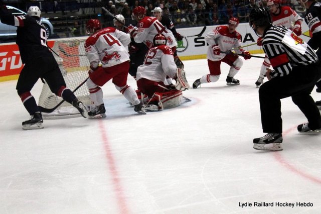Photo hockey match United States of America - Denmark le 08/05/2015