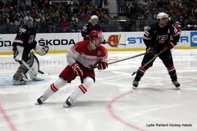 Photo hockey match United States of America - Denmark le 08/05/2015