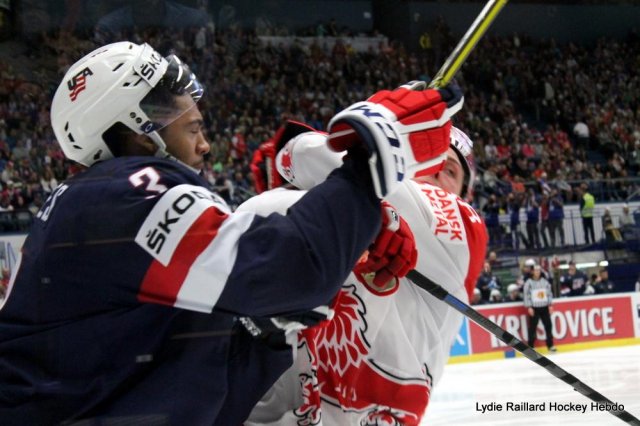 Photo hockey match United States of America - Denmark le 08/05/2015