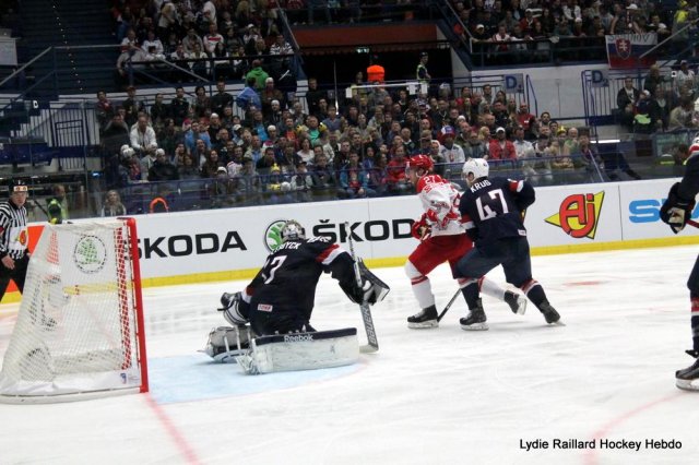 Photo hockey match United States of America - Denmark le 08/05/2015