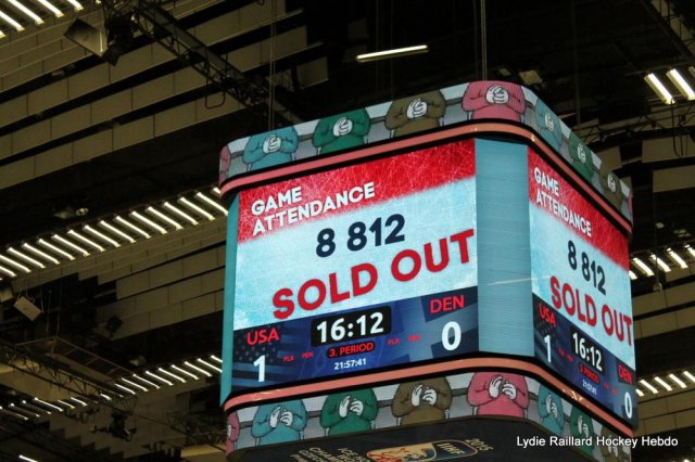 Photo hockey match United States of America - Denmark le 08/05/2015