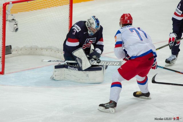 Photo hockey match United States of America - Russia le 16/05/2015