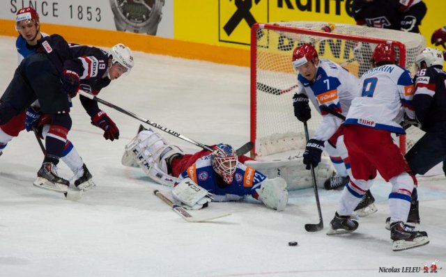 Photo hockey match United States of America - Russia le 16/05/2015