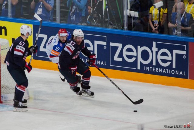 Photo hockey match United States of America - Russia le 16/05/2015
