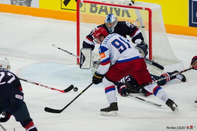 Photo hockey match United States of America - Russia le 16/05/2015