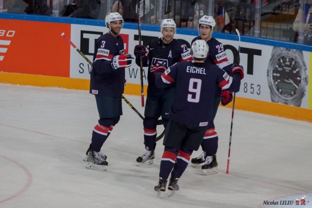 Photo hockey match United States of America - Czech Republic le 17/05/2015