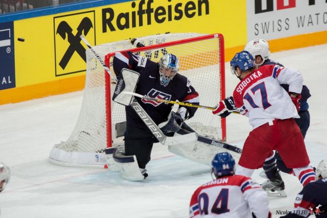 Photo hockey match United States of America - Czech Republic le 17/05/2015