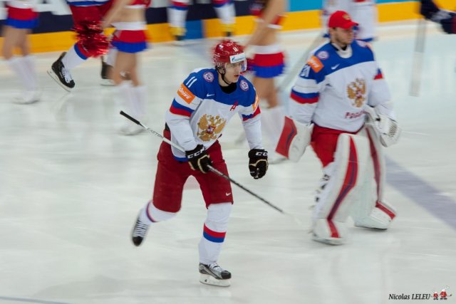 Photo hockey match Canada - Russia le 17/05/2015