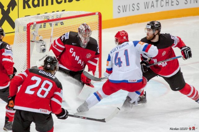 Photo hockey match Canada - Russia le 17/05/2015