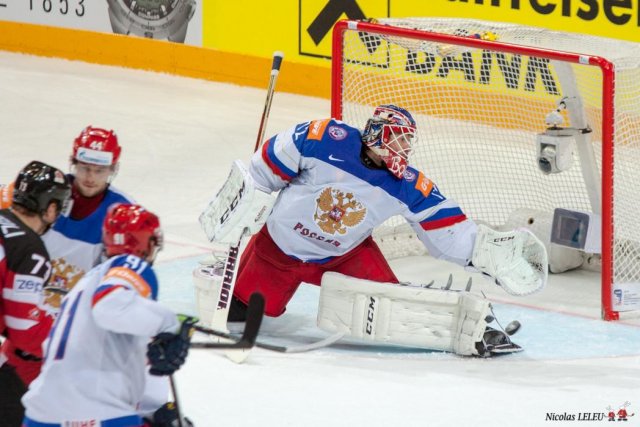 Photo hockey match Canada - Russia le 17/05/2015