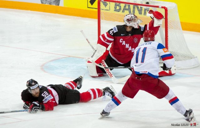 Photo hockey match Canada - Russia le 17/05/2015