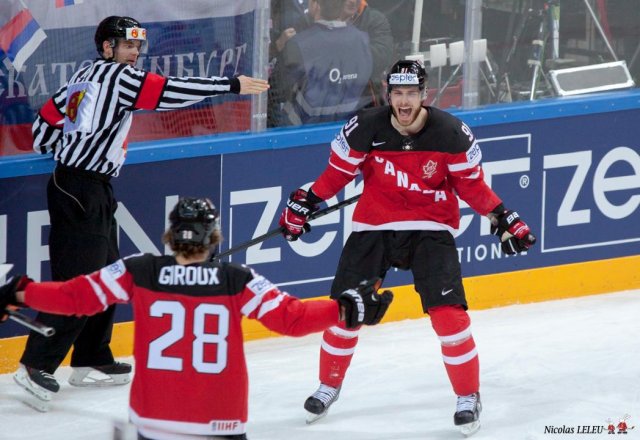 Photo hockey match Canada - Russia le 17/05/2015