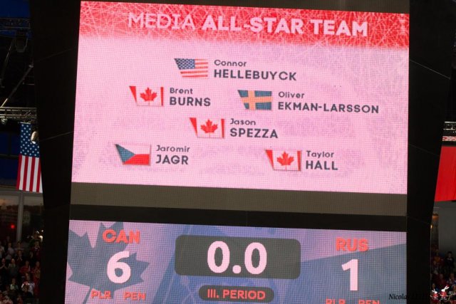 Photo hockey match Canada - Russia le 17/05/2015