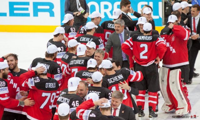 Photo hockey match Canada - Russia le 17/05/2015