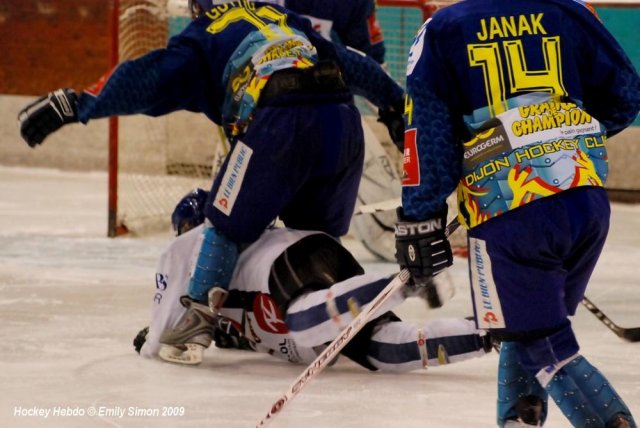 Photo hockey match Dijon  - Mont-Blanc le 13/01/2009