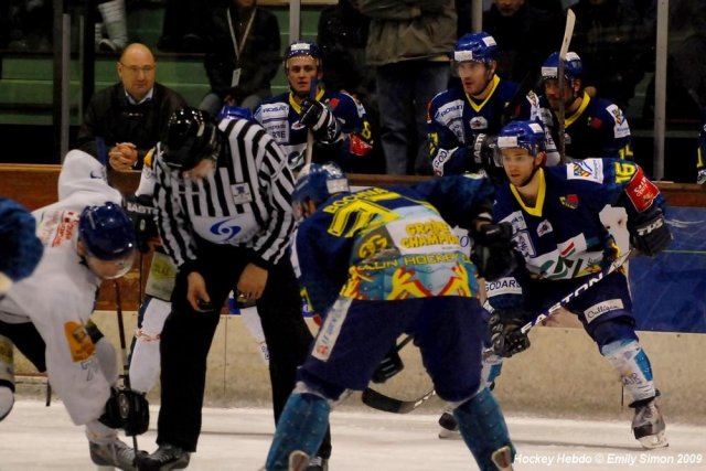 Photo hockey match Dijon  - Mont-Blanc le 13/01/2009