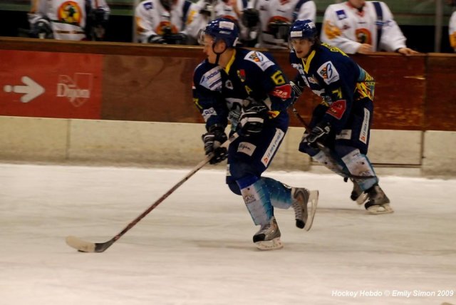 Photo hockey match Dijon  - Mont-Blanc le 13/01/2009