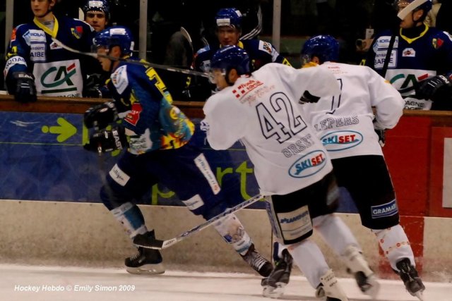 Photo hockey match Dijon  - Mont-Blanc le 13/01/2009