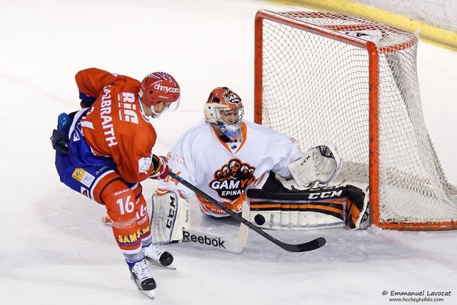 Photo hockey match Lyon - Epinal  le 19/09/2015