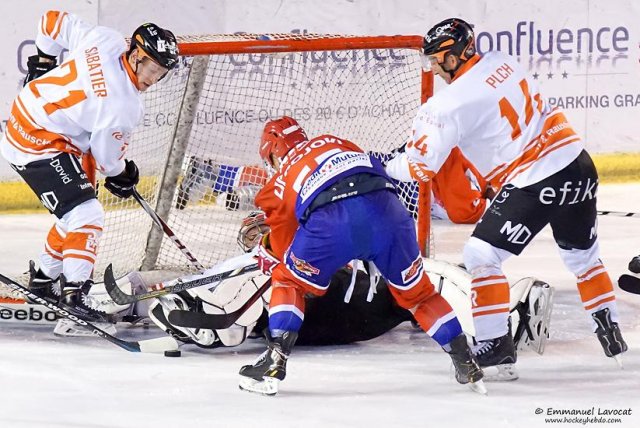 Photo hockey match Lyon - Epinal  le 19/09/2015