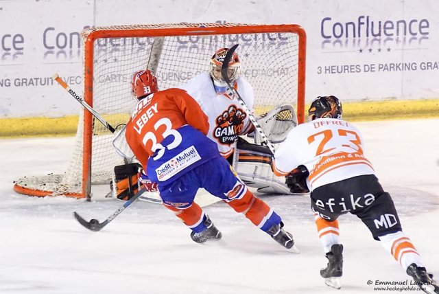 Photo hockey match Lyon - Epinal  le 19/09/2015