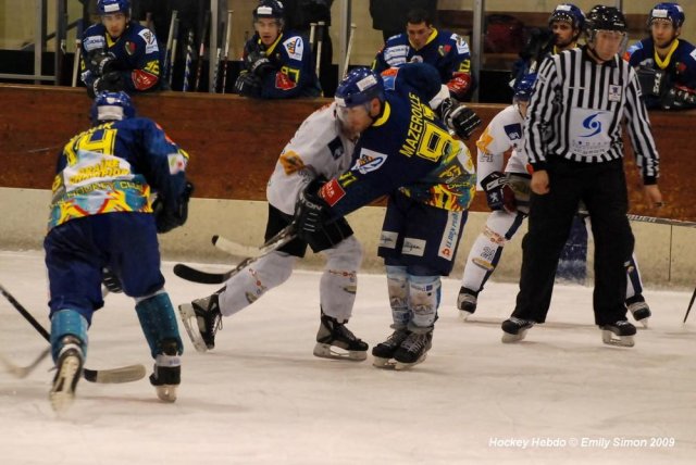 Photo hockey match Dijon  - Mont-Blanc le 13/01/2009