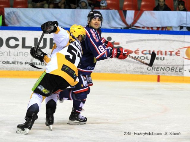 Photo hockey match Grenoble  - Strasbourg  le 19/09/2015
