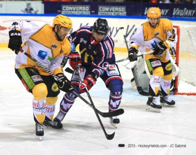 Photo hockey match Grenoble  - Strasbourg  le 19/09/2015