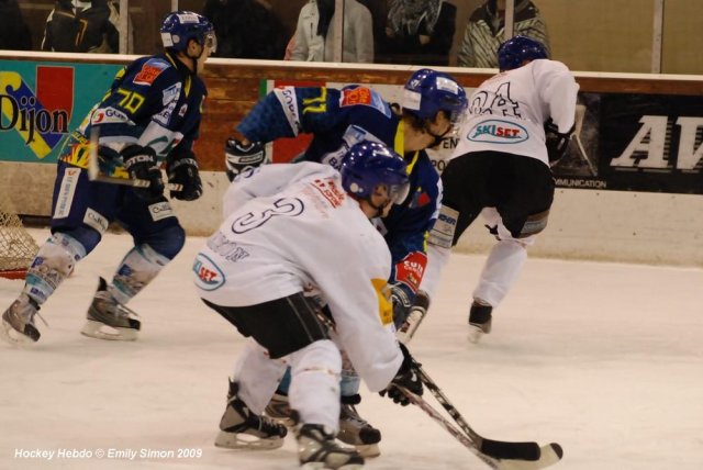 Photo hockey match Dijon  - Mont-Blanc le 13/01/2009