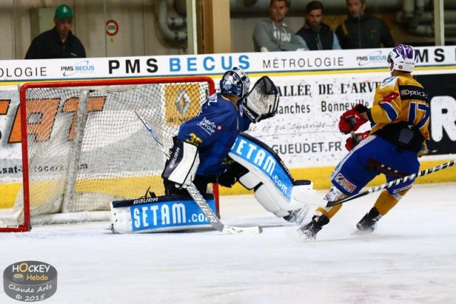 Photo hockey match Chamonix  - Dijon  le 19/09/2015