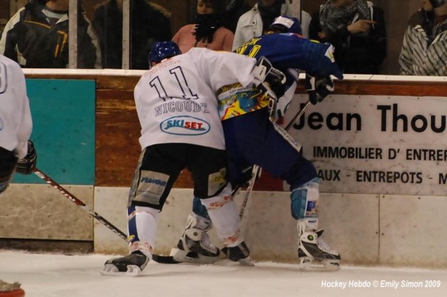 Photo hockey match Dijon  - Mont-Blanc le 13/01/2009