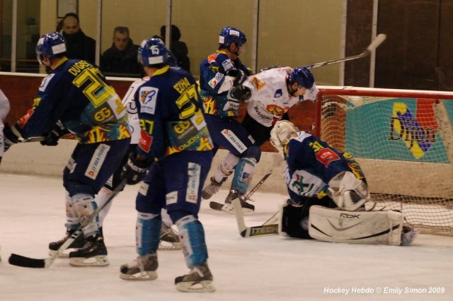 Photo hockey match Dijon  - Mont-Blanc le 13/01/2009