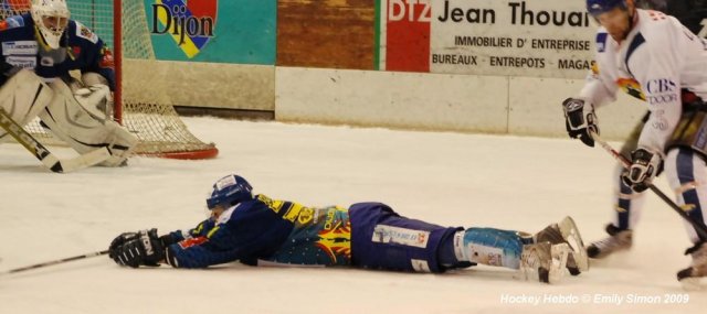 Photo hockey match Dijon  - Mont-Blanc le 13/01/2009