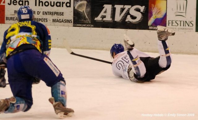 Photo hockey match Dijon  - Mont-Blanc le 13/01/2009