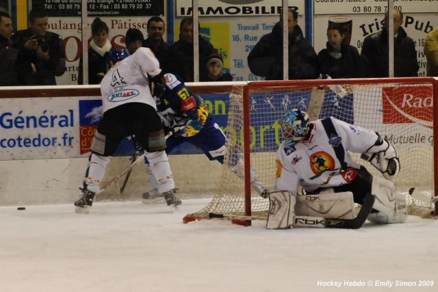 Photo hockey match Dijon  - Mont-Blanc le 13/01/2009
