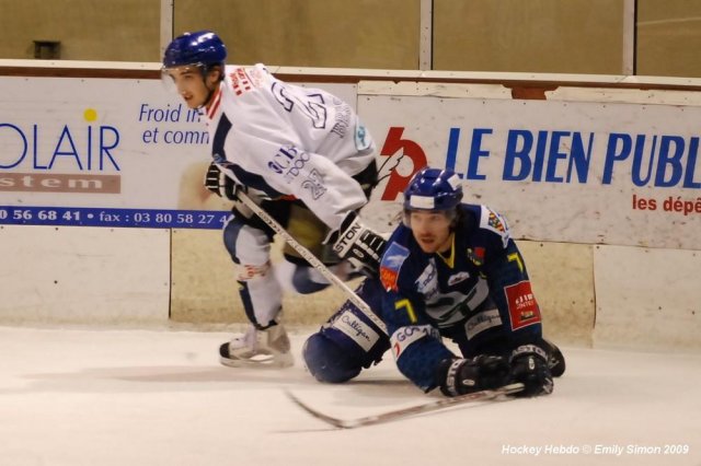 Photo hockey match Dijon  - Mont-Blanc le 13/01/2009