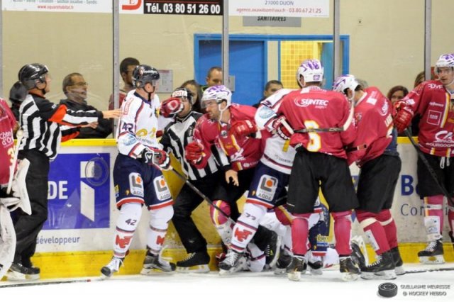 Photo hockey match Dijon  - Grenoble  le 26/09/2015