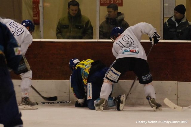 Photo hockey match Dijon  - Mont-Blanc le 13/01/2009