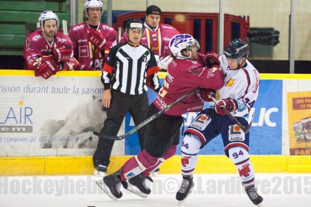 Photo hockey match Dijon  - Grenoble  le 26/09/2015