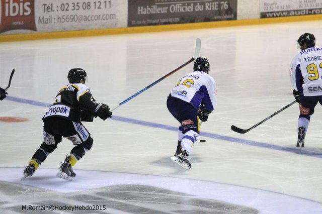 Photo hockey match Rouen - Chamonix  le 26/09/2015