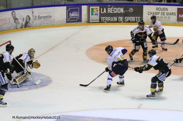 Photo hockey match Rouen - Chamonix  le 26/09/2015