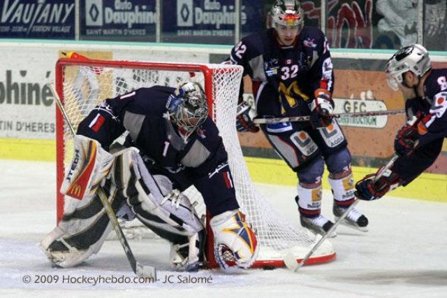 Photo hockey match Grenoble  - Strasbourg  le 13/01/2009