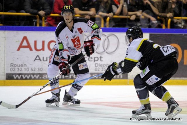 Photo hockey match Rouen - Amiens  le 29/09/2015