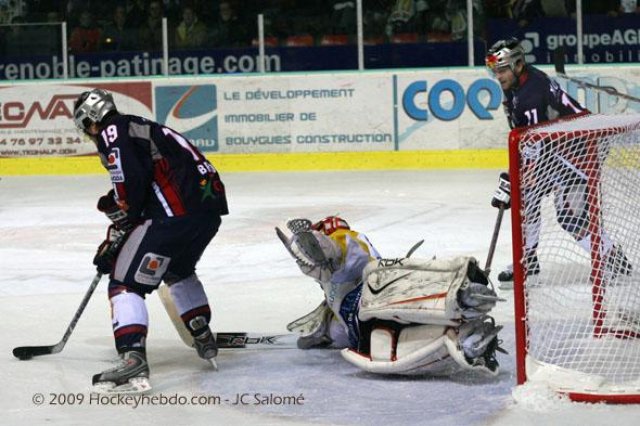 Photo hockey match Grenoble  - Strasbourg  le 13/01/2009