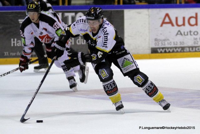 Photo hockey match Rouen - Amiens  le 29/09/2015