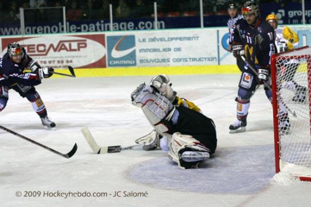 Photo hockey match Grenoble  - Strasbourg  le 13/01/2009